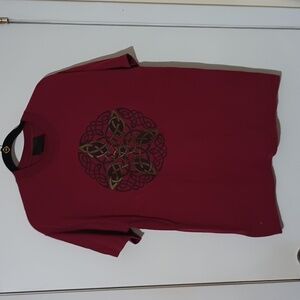 Men's Large Celtic Symbol T-shirt  ( a few bleach spots)